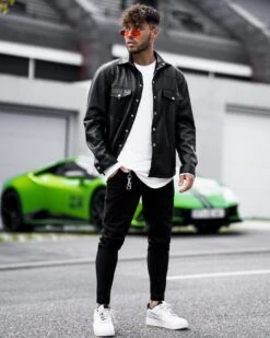 Frilivin 36 Chemise En Simili Cuir